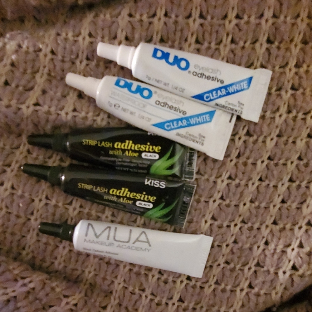 Eyelash adhesives